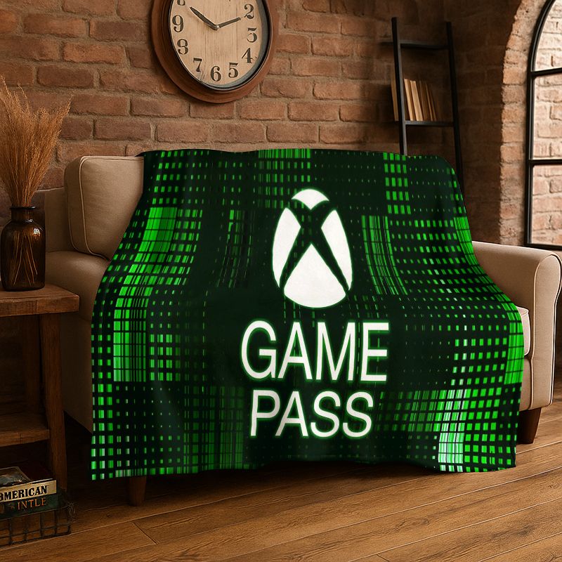 Retro Gaming Xbox - レトロ Xbox ゲーミング ゲーマー ロゴ フランネル