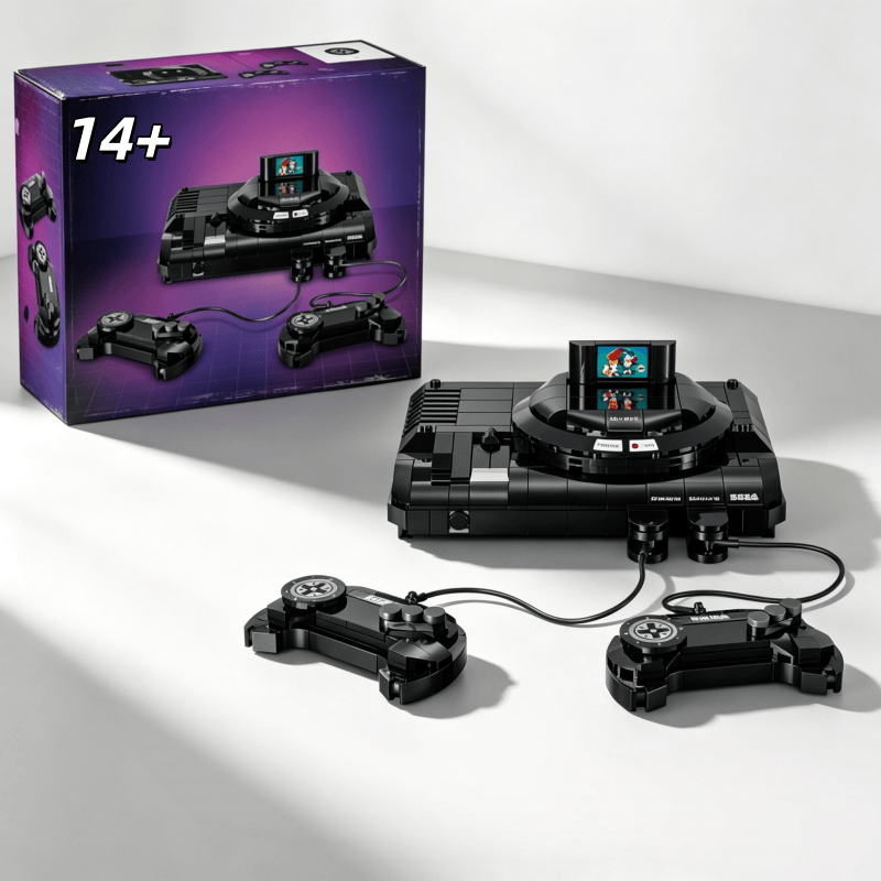 Retro Gaming Lego - レトロゲームコンソールモデルブリック2026新登場クラシックビデオゲームビルディングブロックコレクタブルパズルおもちゃ誕生日プレゼント