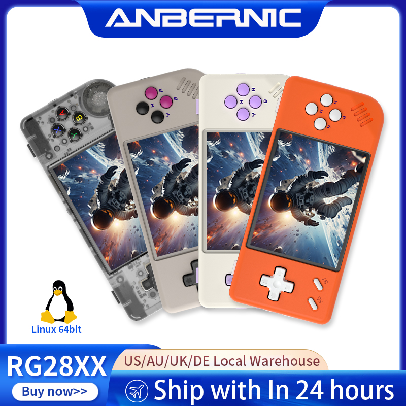 Retro Gaming Qss - ANBERNIC RG28XX レトロハンドヘルドゲーム機 Linux 64ビット 3100mAh
