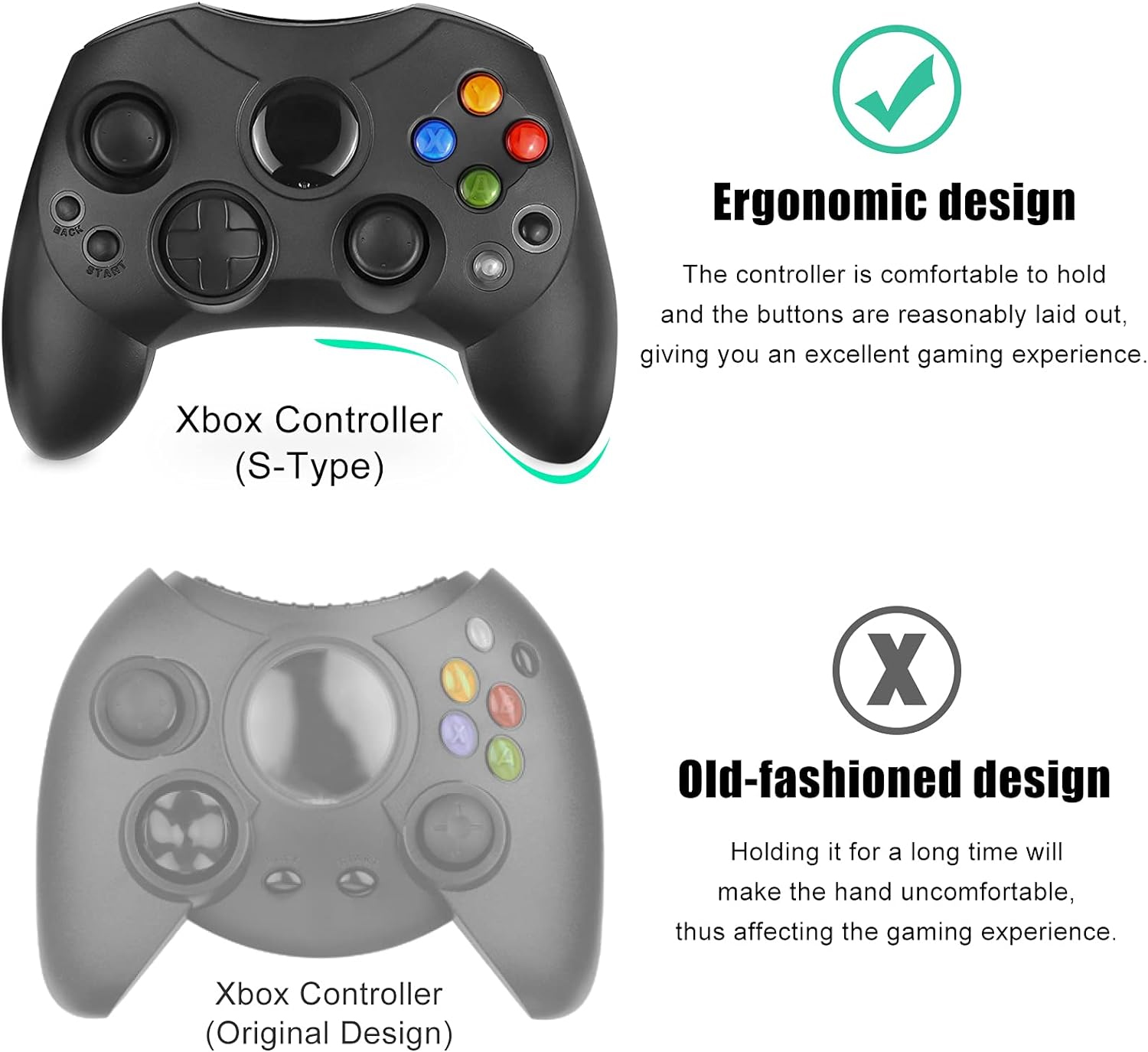 Retro Gaming Xbox One - Wiresmith クラシック ワイヤード オリジナル Xbox S