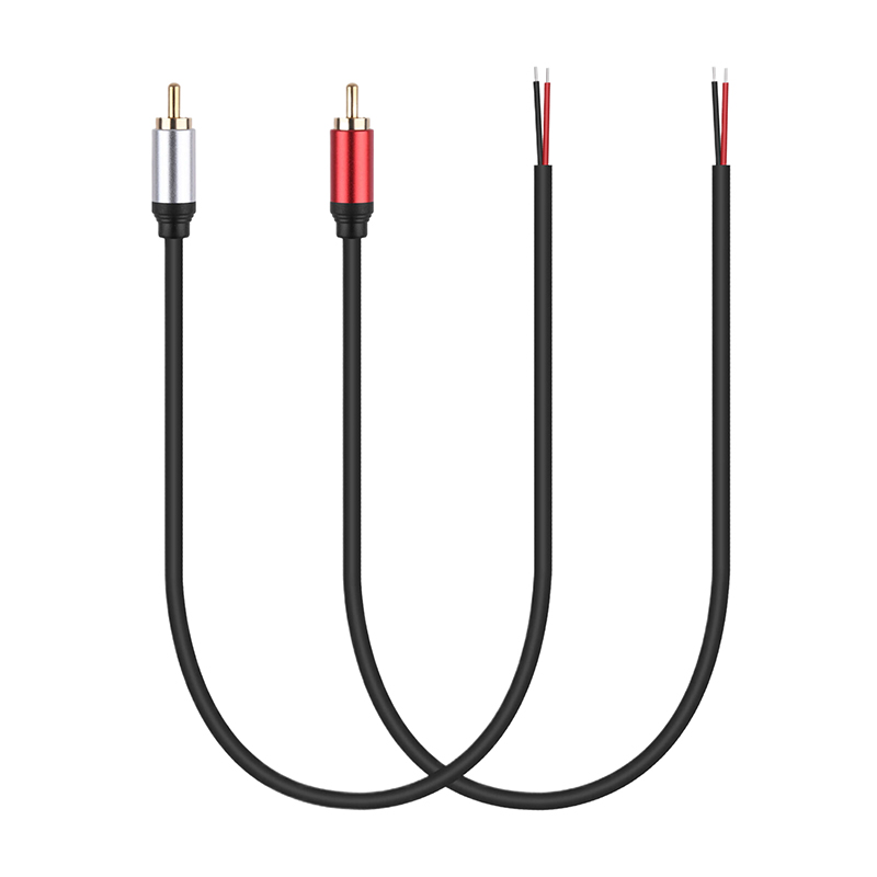 Composite Rca Cable - 裸線用RCAケーブル、ジャックコネクタ、オープンエンドピグテール、スピーカーワイヤー、アンプ、オーディオ、ビデオ、AV修理、オスプラグ