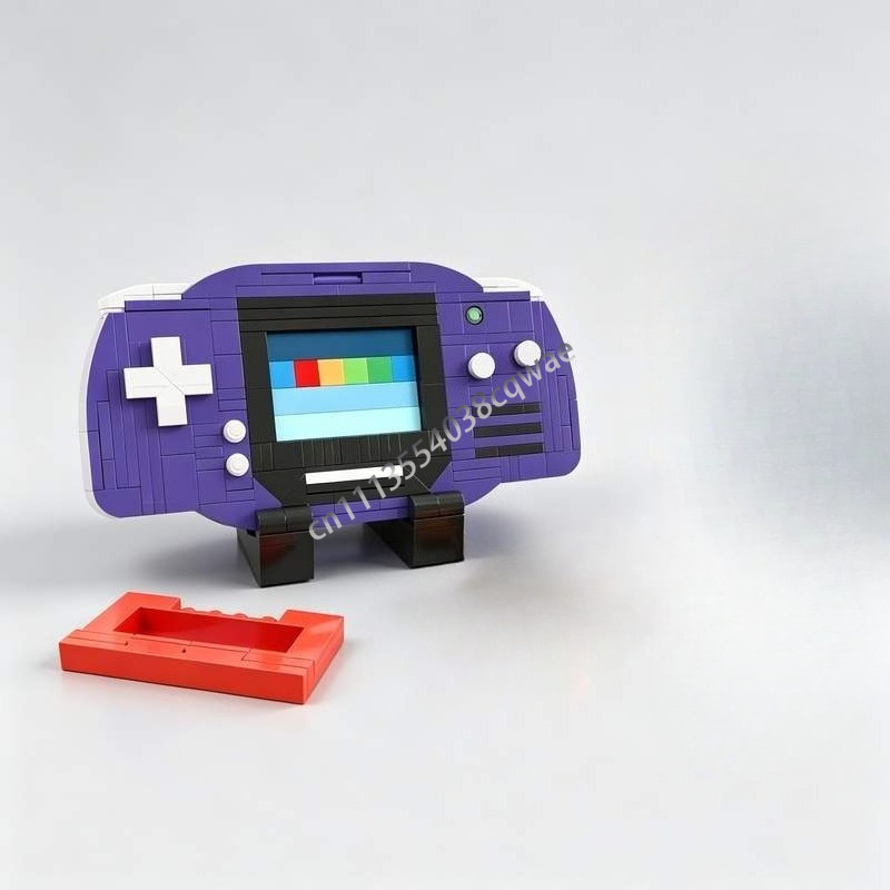 Retro Gaming Lego - 新しい 510 個レトロゲームコンソールアドバンスインディゴ MOC カスタムビルディングブロッククリエイティブ電子デバイスモデル DIY