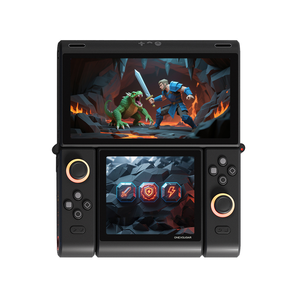 Retro Gaming Xbox One - OneXPlayer OneXSugar ポケットハンドヘルドゲーム機 デュアルタッチスクリーン Androidゲーム機 ポータブルレトロビデオゲームプレーヤー