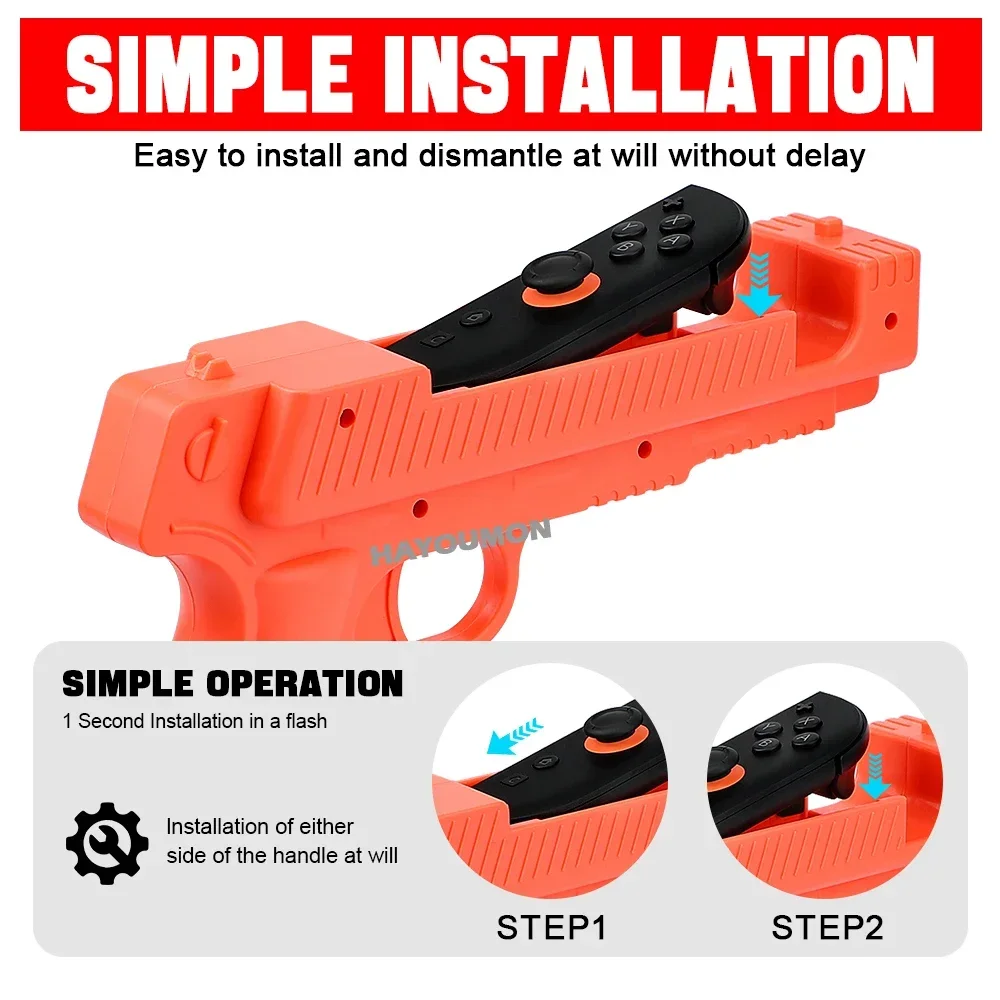 スイッチ2用ゲームガン型ハンドグリップコントローラー、シュー - Retro Gaming Gun のレビューと価格