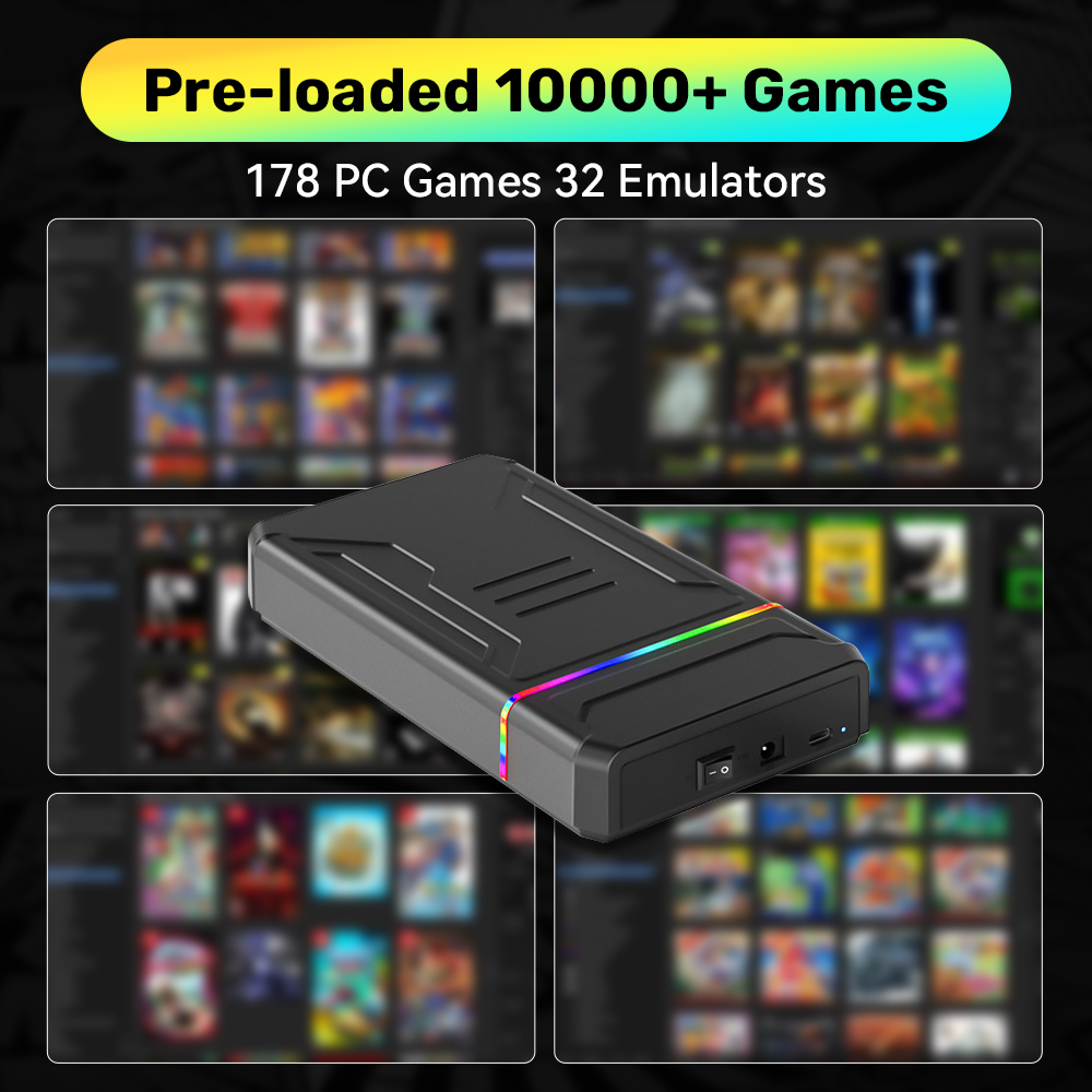 3TB 外部レトロゲーム HDD エミュレーターゲームコンソ - Retro Gaming Xbox のレビューと価格