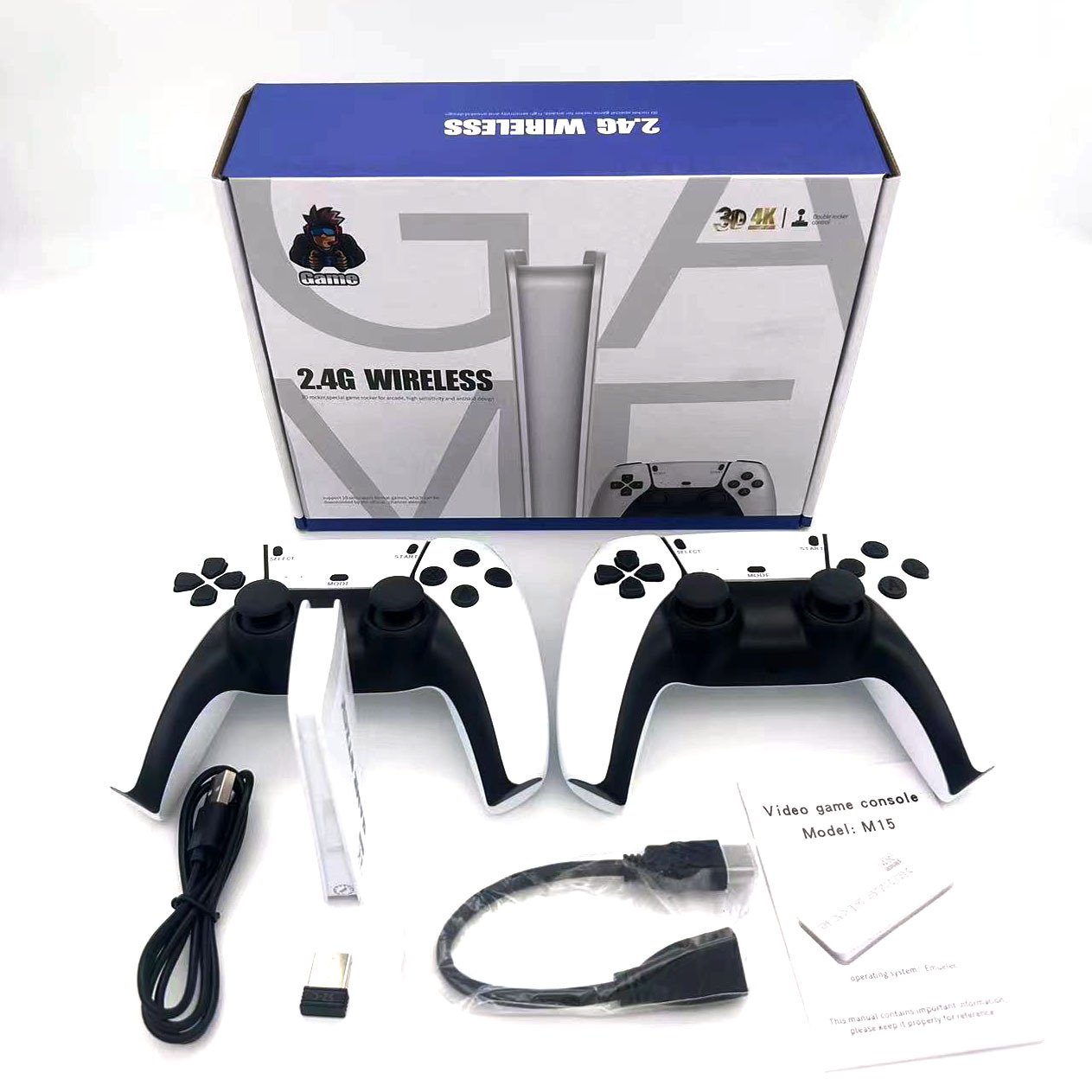 NEW M15 4K HDゲームコンソール P5 2.4Gワ - Retro Gaming Xbox のレビューと価格