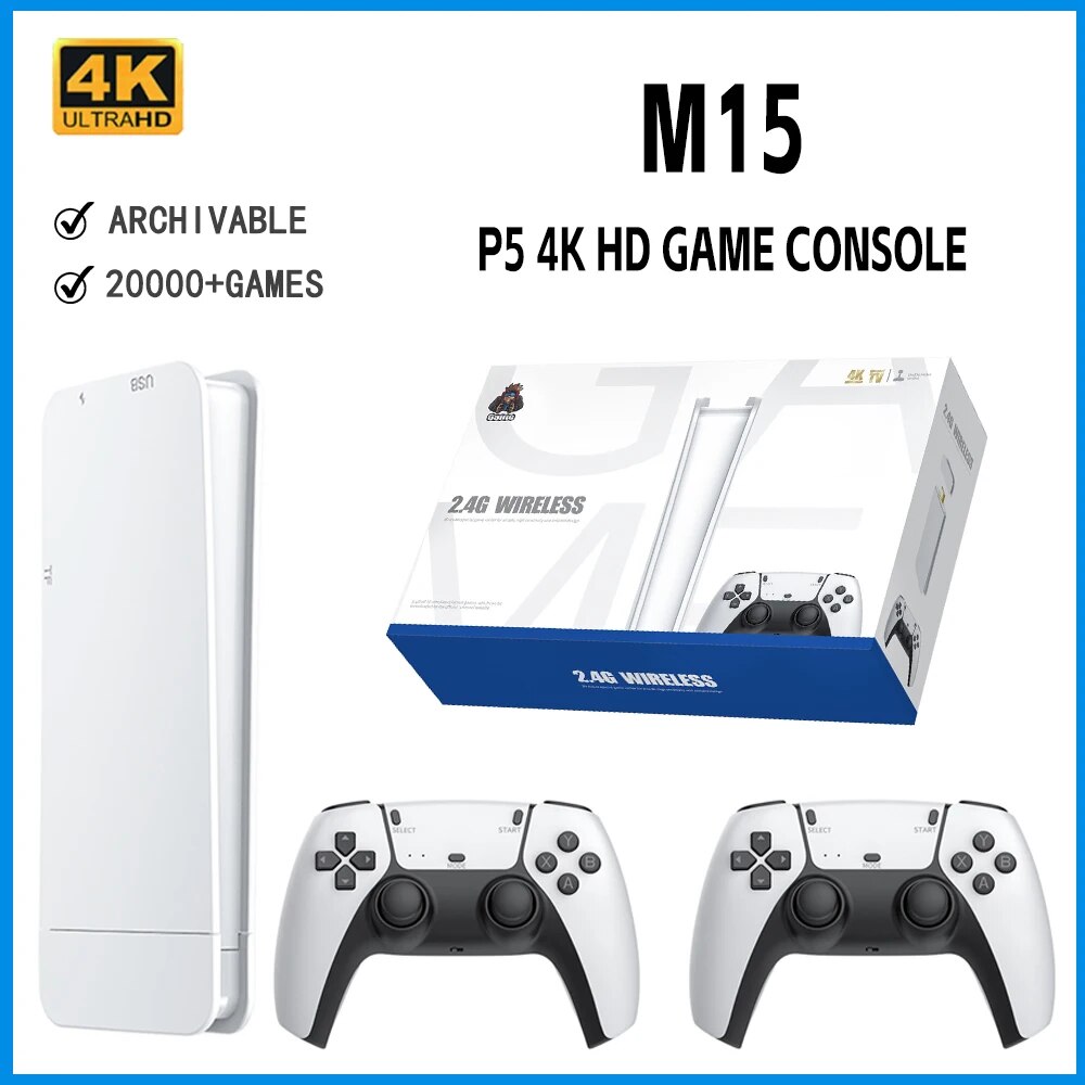 NEW M15 4K HDゲームコンソール P5 2.4Gワ - Retro Gaming Xbox のレビューと価格