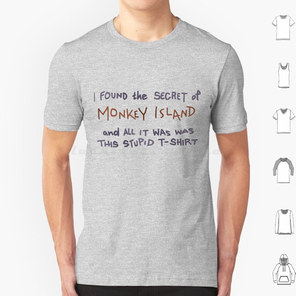 私はモンキーアイランドの秘密を見つけました Tシャツ ビッグ - Retro Gaming Island のレビューと価格