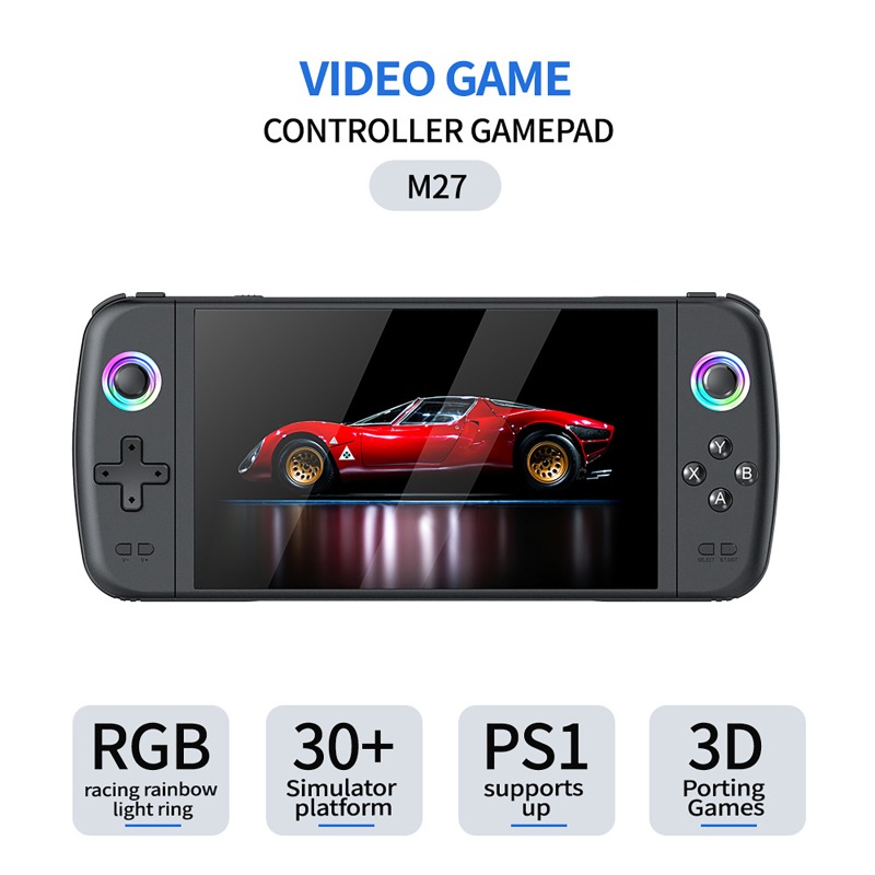 M27ポータブルポケットレトロハンドヘルドゲーム機、7.0イ - Retro Gaming Device Handheld のレビューと価格