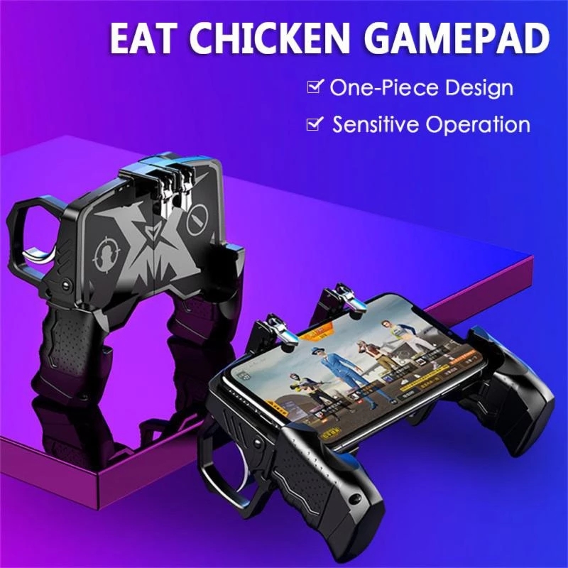 トリガーフリーファイア PUBG コントローラー携帯電話ゲー - Retro Gaming Gun のレビューと価格