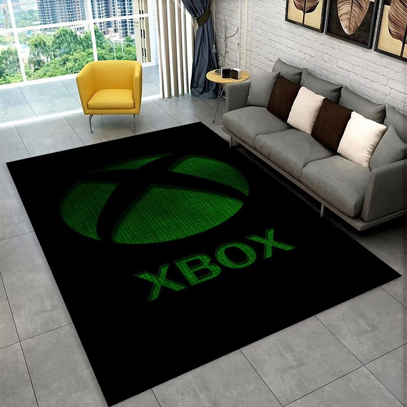 レトロXboxゲーミングゲーマーロゴカーペットラグ、寝室、リ - Retro Gaming Xbox のレビューと価格