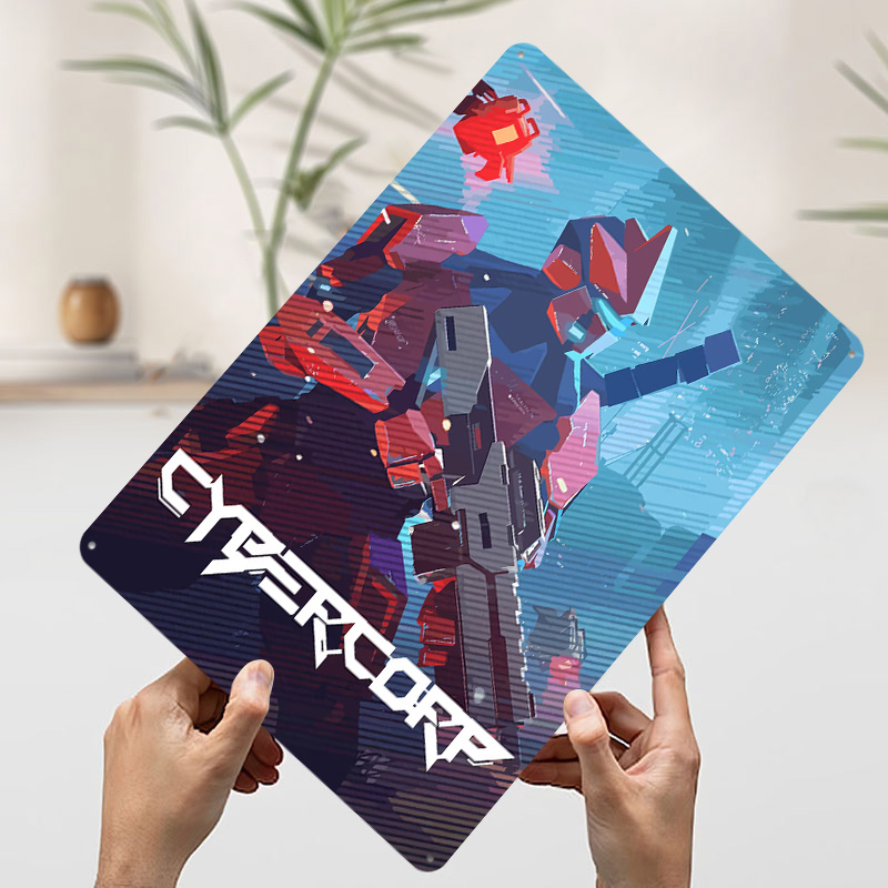サイバーパンクロボットとガンメタルポスター、カスタマイズされ - Retro Gaming Gun のレビューと価格