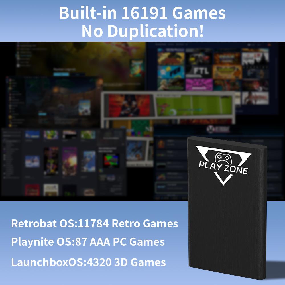 Play Zone 1TB ポータブルゲーミングHDD PS - Retro Gaming Xbox のレビューと価格