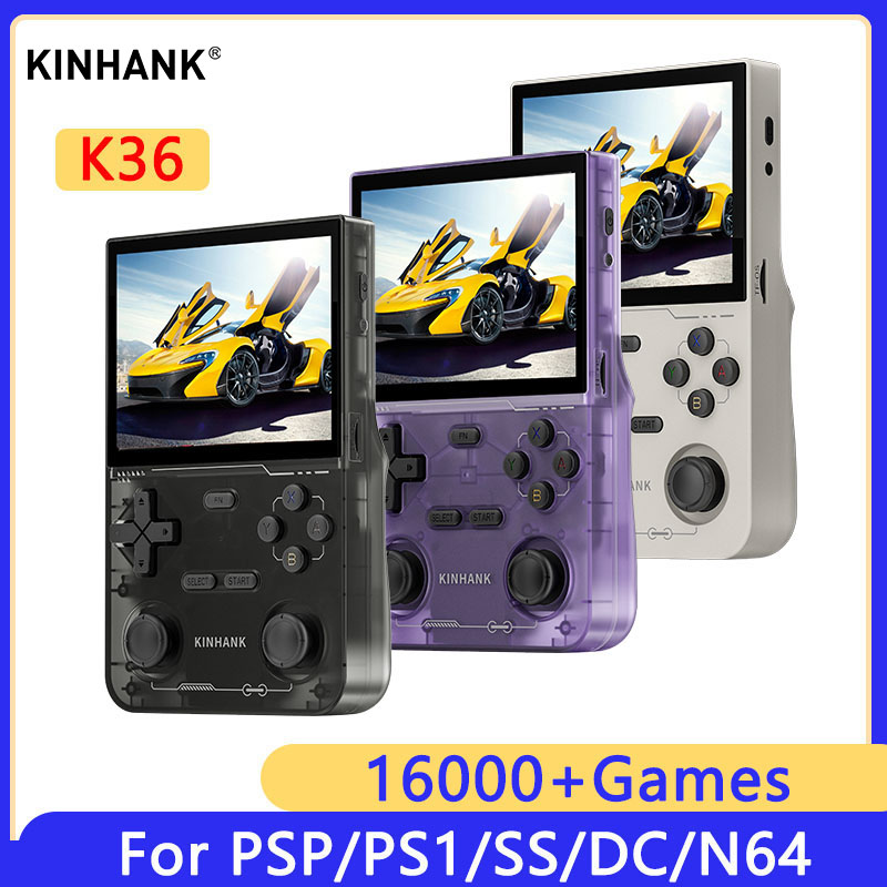 KINHANK K36 レトロハンドヘルドビデオゲームコンソ - Retro Gaming Qss のレビューと価格