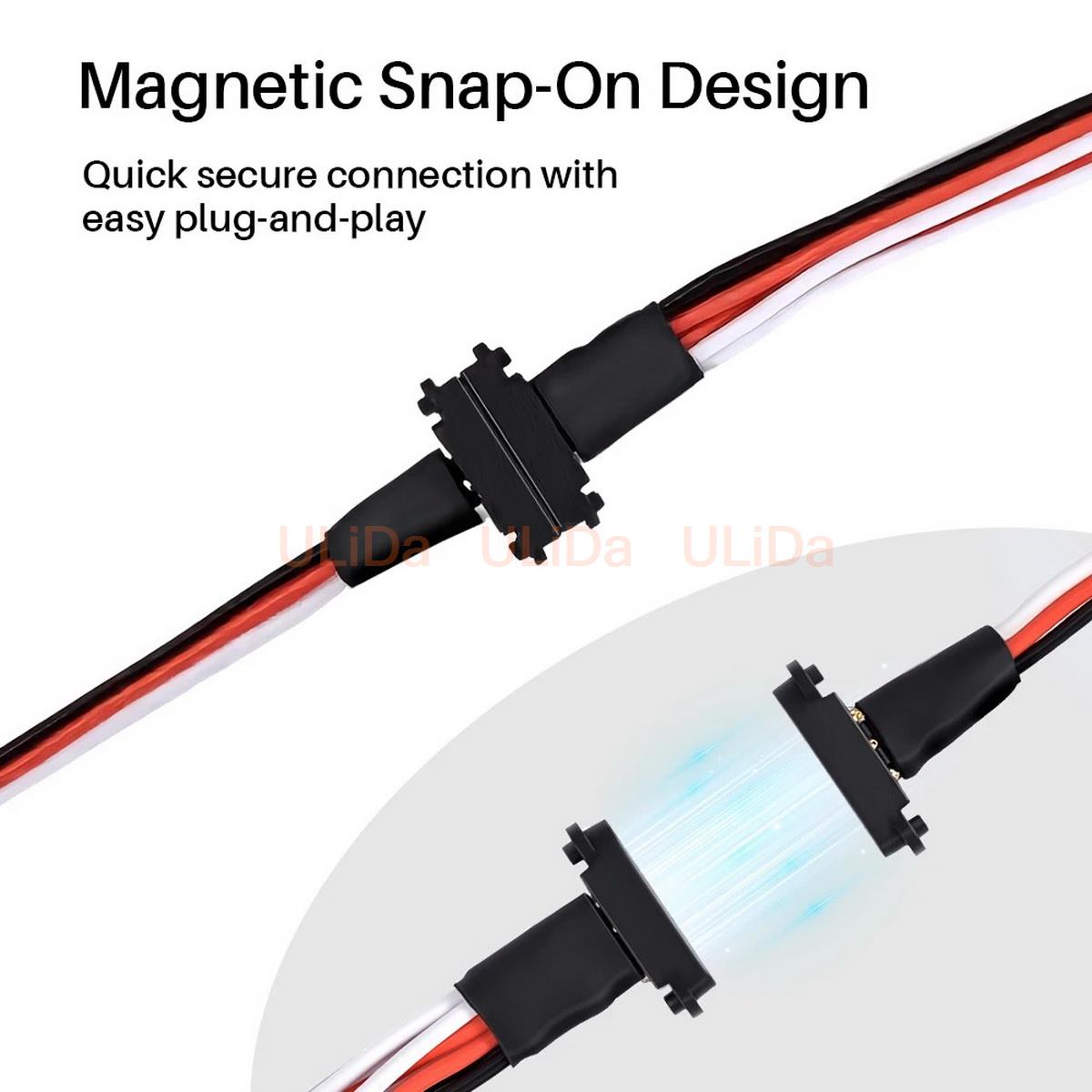 3ピン磁気スナップオン1対2Yワイヤーオス-メス延長リード線 - Composite Rca Cable のレビューと価格