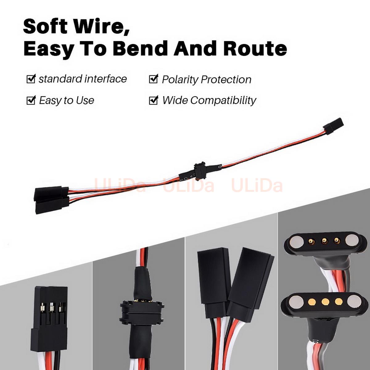 3ピン磁気スナップオン1対2Yワイヤーオス-メス延長リード線 - Composite Rca Cable のレビューと価格