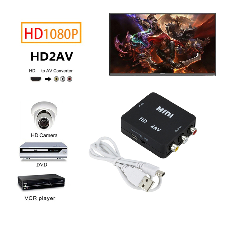 HDMI対応AV RCAアダプター HDTV-AVアダプター - Composite Rca Cable のレビューと価格