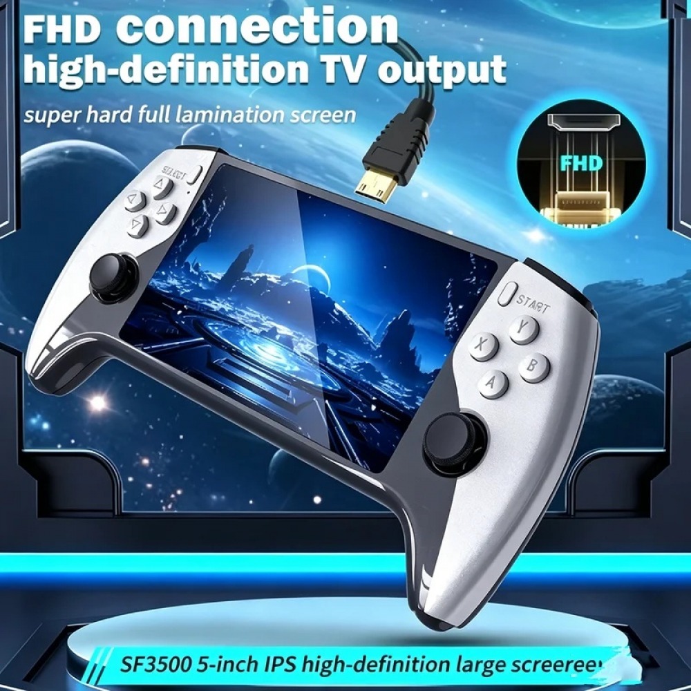 SF3500 5 インチハンドヘルドゲームコンソール PS1 - Retro Gaming Device Handheld のレビューと価格